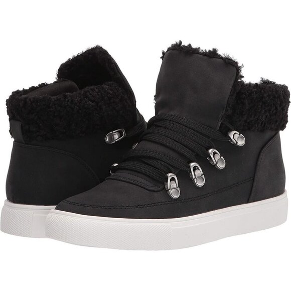 REPORT "Adair" Hi Top Fur Bootie Sneaker Womens Size 7.5 - Picture 1 of 6